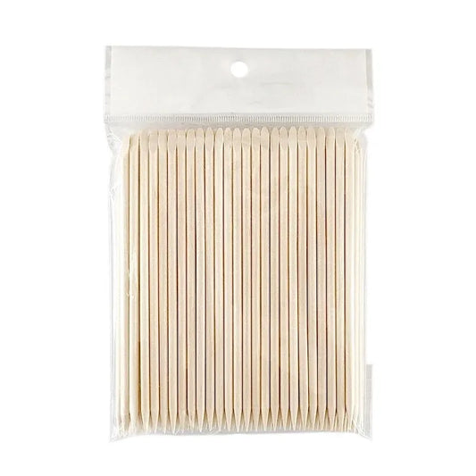 lot de 100 bâtonnets de buis de 12.7cm pour repousser les cuticules et enlever l'excédant de gel