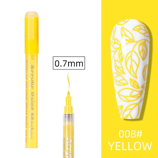 YELLOW GRAFFITI NAIL ART PEN