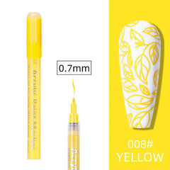 STYLO GRAFFITI NAIL ART JAUNE