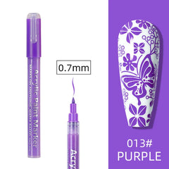 PURPLE GRAFFITI NAIL ART PEN