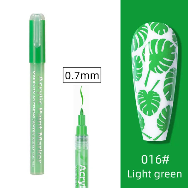 PLUMA GRAFFITI NAIL ART VERDE 