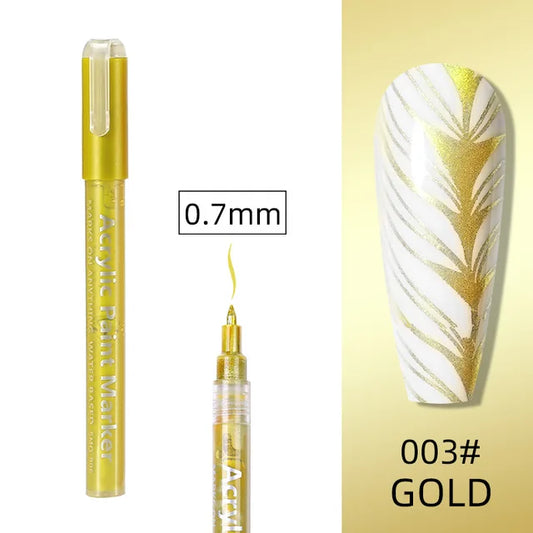 GOLD GRAFFITI NAIL ART PEN