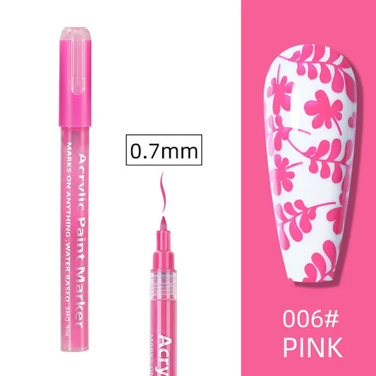 PINK GRAFFITI NAIL ART PEN