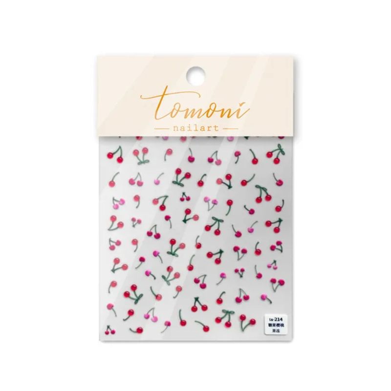 Stickers nail art cerises