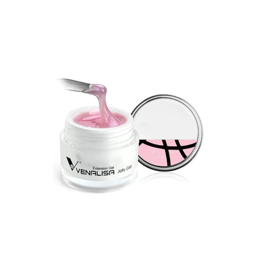 gel de construction pour extension d'ongles rose scintillant