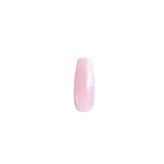 gel de construction pour extension d'ongles rose scintillant