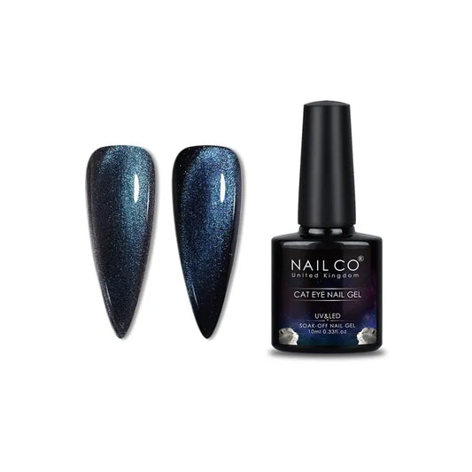 vernis gel cat eye deep space blue