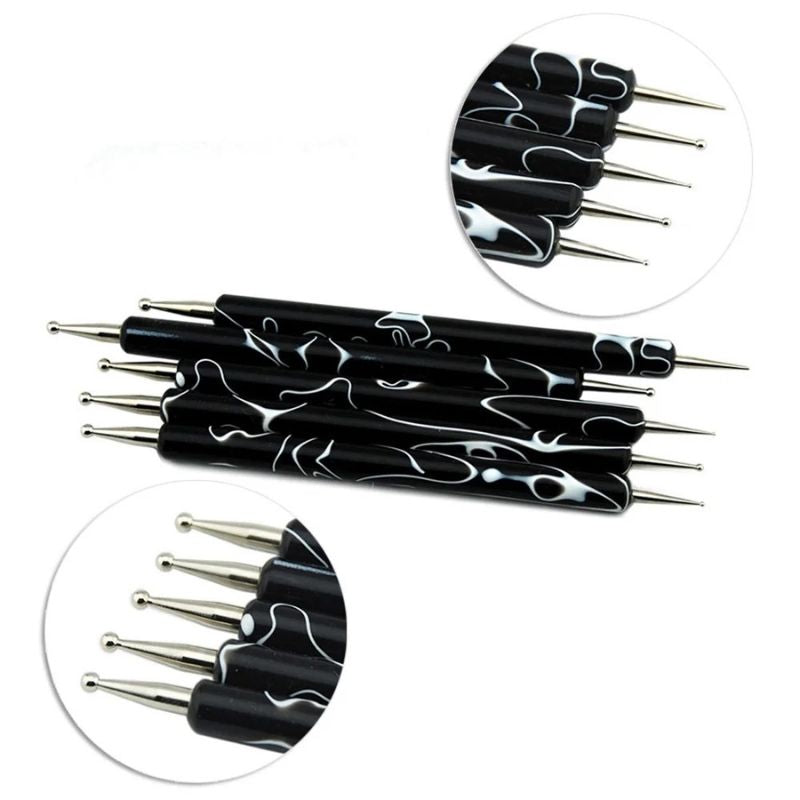 dotting tools de différentes tailles pour le nail art de votre manucure