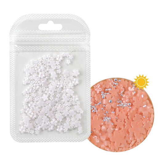 FLEURS NAIL ART PHOTOSENSIBLES - BLANC