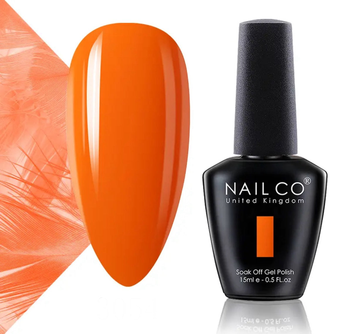 Vernis en Gel Semi Permanent couleur Orange Audacieux