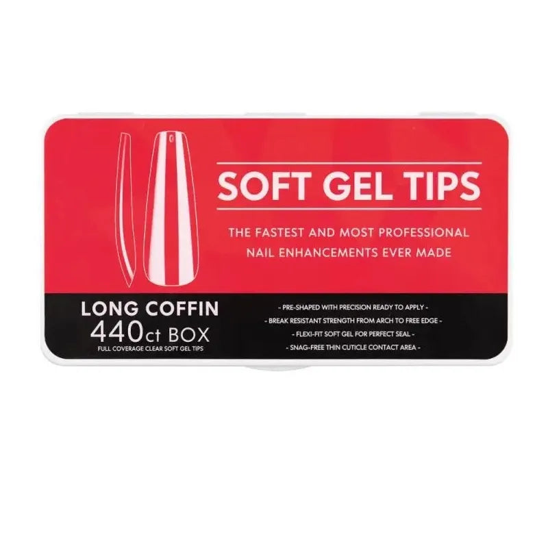 boite de 440 capsules gel x long coffin