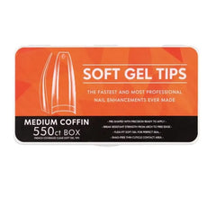 boite de 550 capsules soft gel nail medium coffin c-curve 