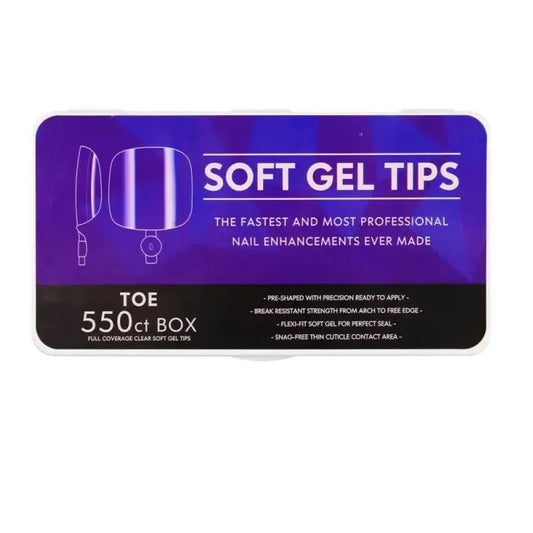 boite de 550 capsules gel x pour ongles de pieds