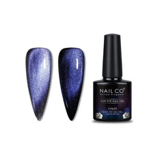 vernis gel cat eye midnight blue