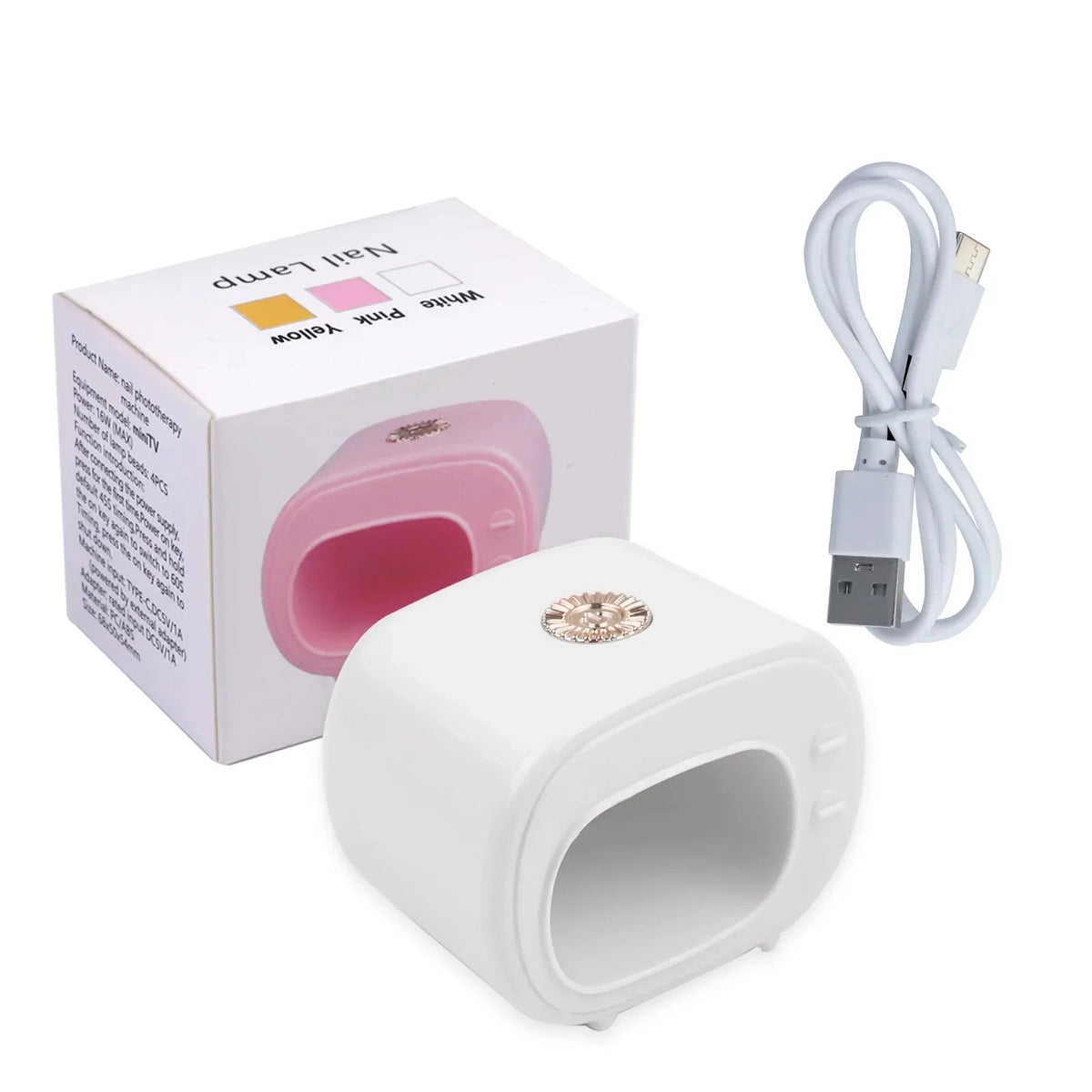 WHITE PORTABLE UV LAMP