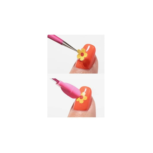 pince nail art pour attraper le nail art avec embout silicone de disposition