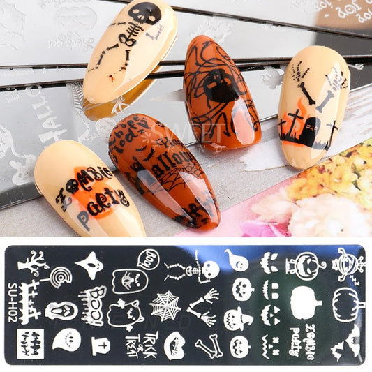 PLAQUE DE STAMPING HALLOWEEN - MOTIF 5