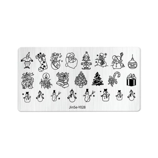 Plaque de stamping nailart xmas 11