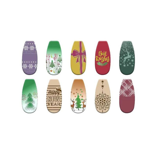 Nail art stamping noel 15