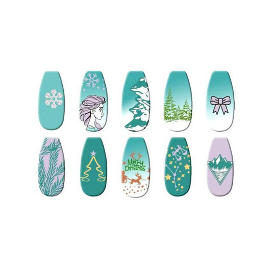 Nail art stamping plate xmas 19