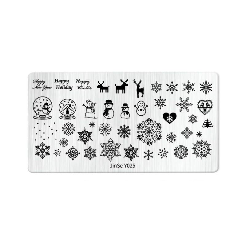 Plaque de stamping joyeux noel 1