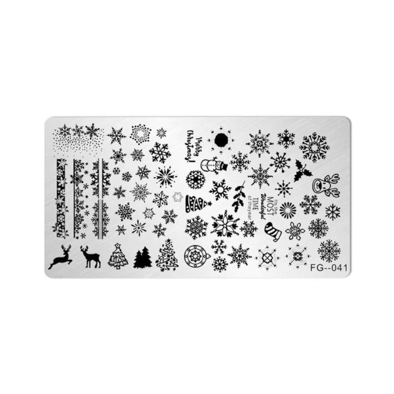 Plaque stamping x-mas 6