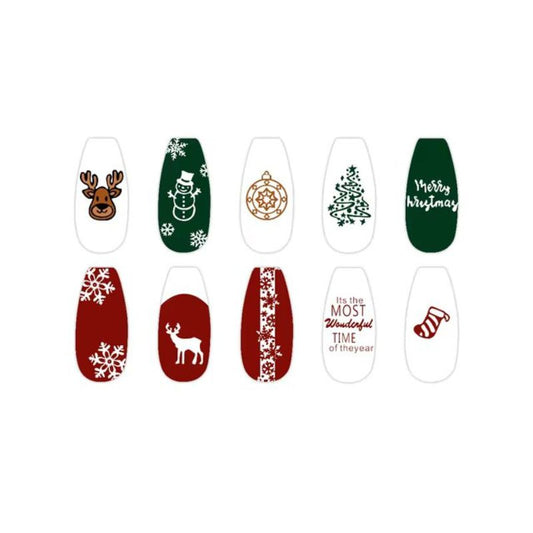 Stamping x-mas nail art 6