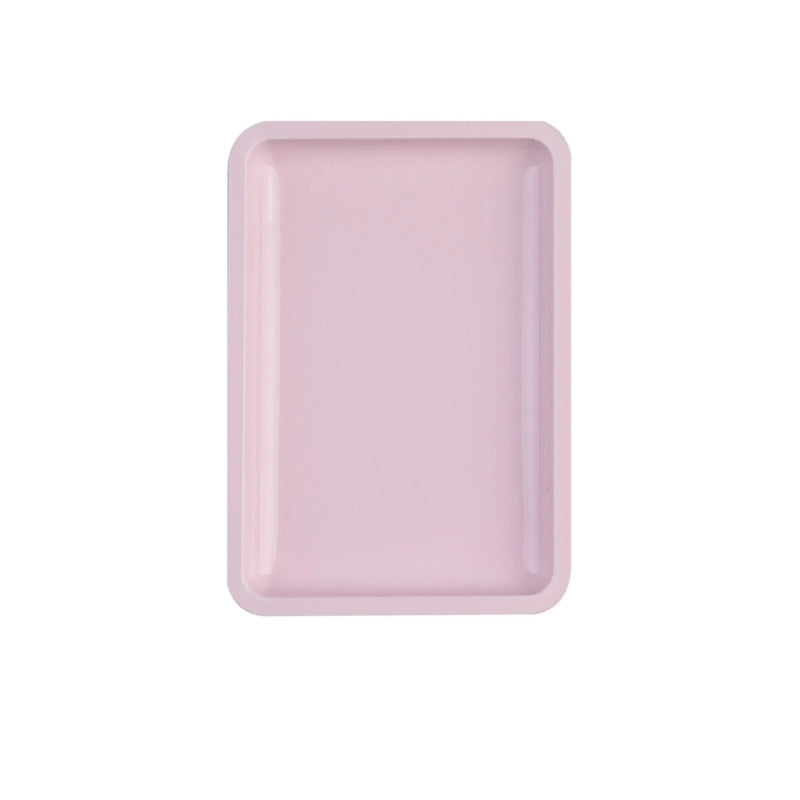 plateau pour manucure rose poudrée