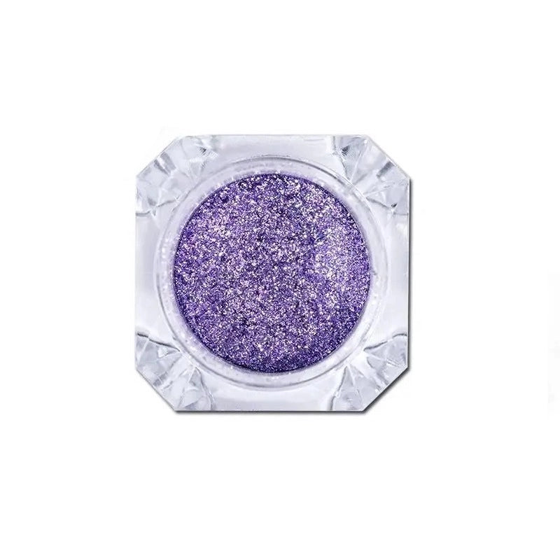 poudre pailletée violette pour le nail art afin d'ajouter une touche de paillettes à vos manucures