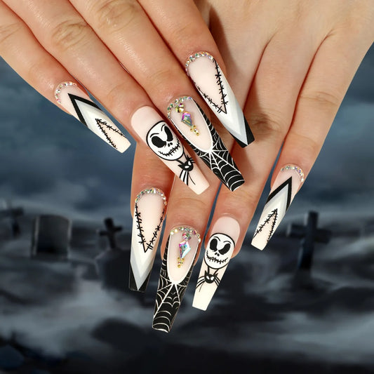 Press On Nails Halloween - Roi des Ombres