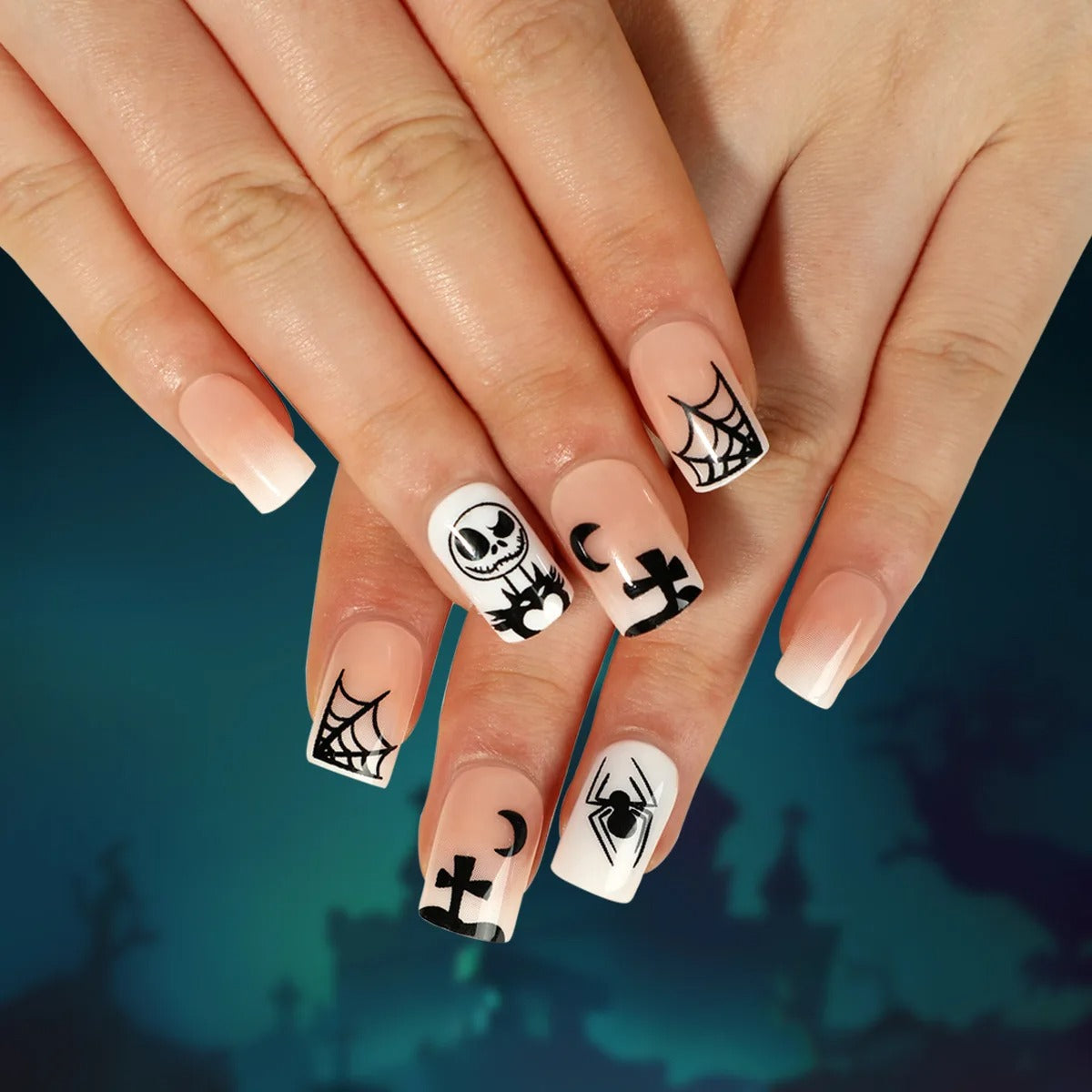 Press On Nails Halloween - Monsieur Jack