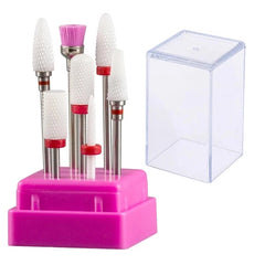 SET OF CERAMIC ELECTRIC NAIL FILE TIPS