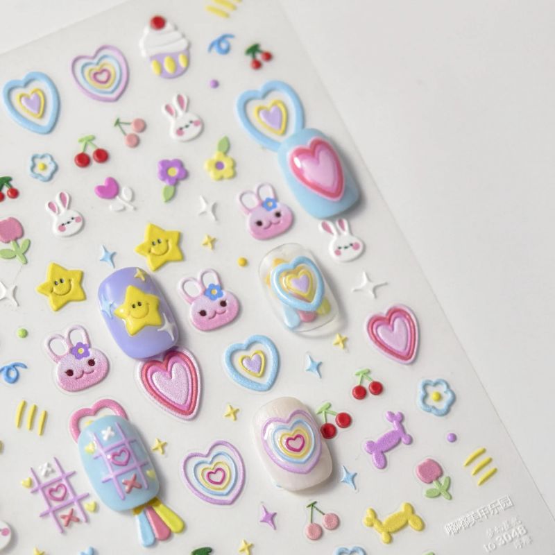 autocollants kawaii pour nail art