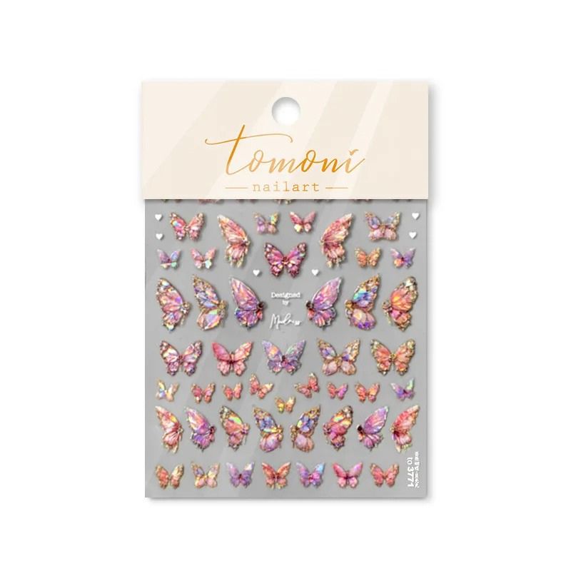 autocollants nail art papillons