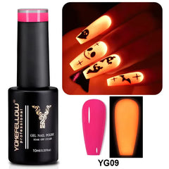 NEON FLUORESCENT PINK GEL POLISH